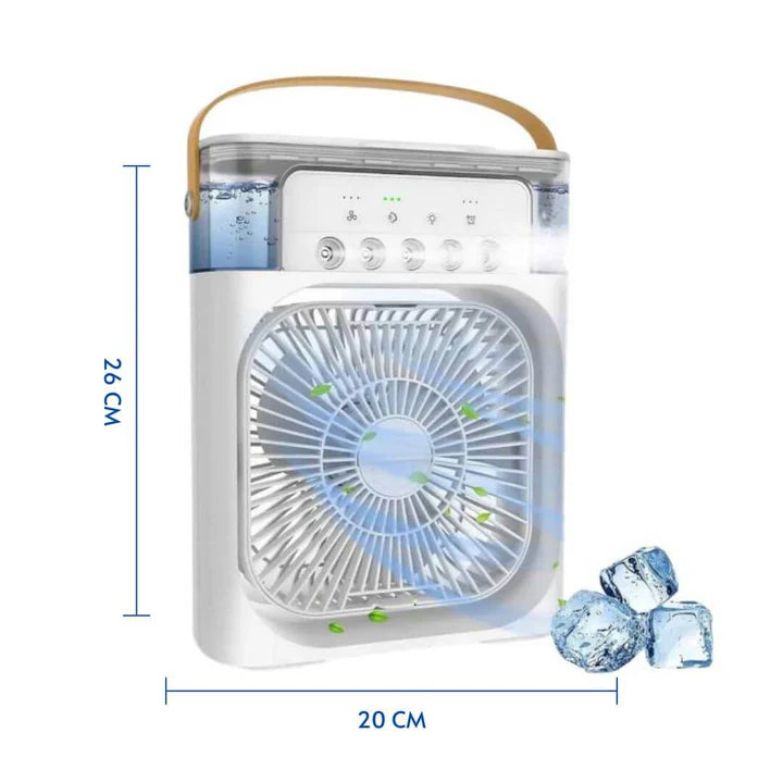 Ventilador Enfriador De Aire Portátil 3 En 1 Rectangular